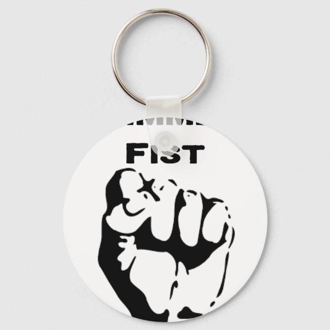 Knockout Boxing Hammer Fist  Key Ring (Front)
