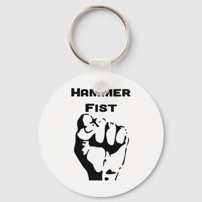 Knockout Boxing Hammer Fist  Key Ring (Front)