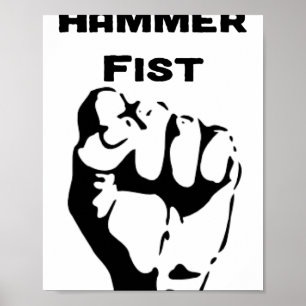 Knockout Boxing Hammer Fist  Poster