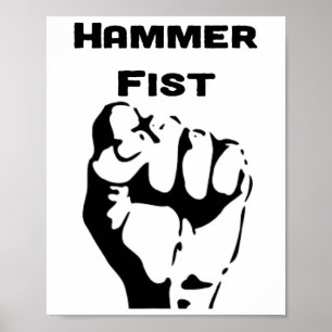 Knockout Boxing Hammer Fist  Poster
