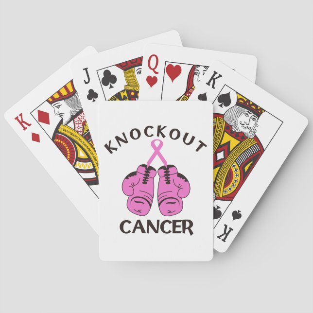 Knockout Cancer Playing Cards (Back)