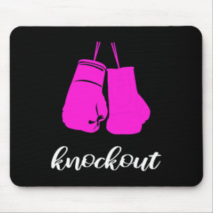 Knockout Kickboxer Fan Gift For Women Mouse Pad