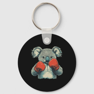 Knockout Koala Bear For A Punchy Day And Boxing Lo Key Ring