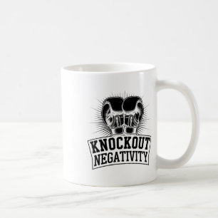 Knockout Negativity Boxer Sports Strength Gym Athl Coffee Mug