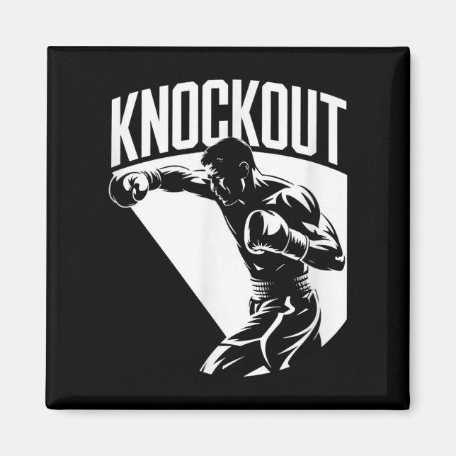 Knockout - Pride, Glory, Championship Cool Boxing  Magnet (Front)