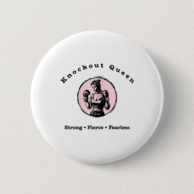 Knockout Queen  6 Cm Round Badge (Front)