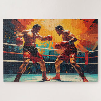 Knockout Round: Boxing Action Jigsaw Puzzle