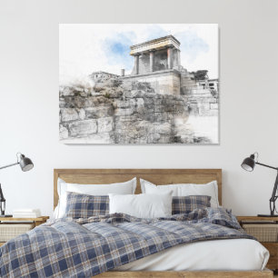 Knossos Palace – Ancient Minoan Ruins Wall Art