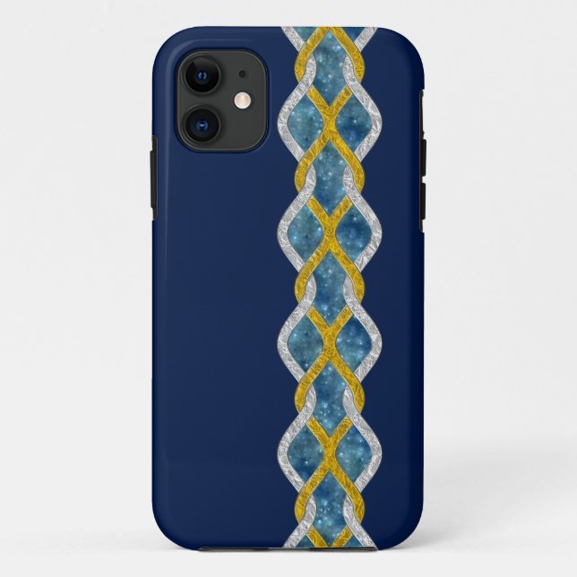 Knot Border gold silver universe + your ideas Case-Mate iPhone Case (Back)