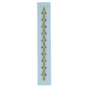 Knot Border gold silver universe + your ideas Long Table Runner