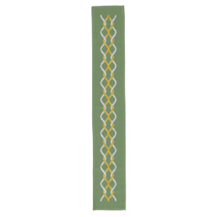 Knot Border gold silver + your backg. & ideas Long Table Runner