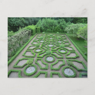Knot Garden in the Grounds of Old Moseley Hall Postcard