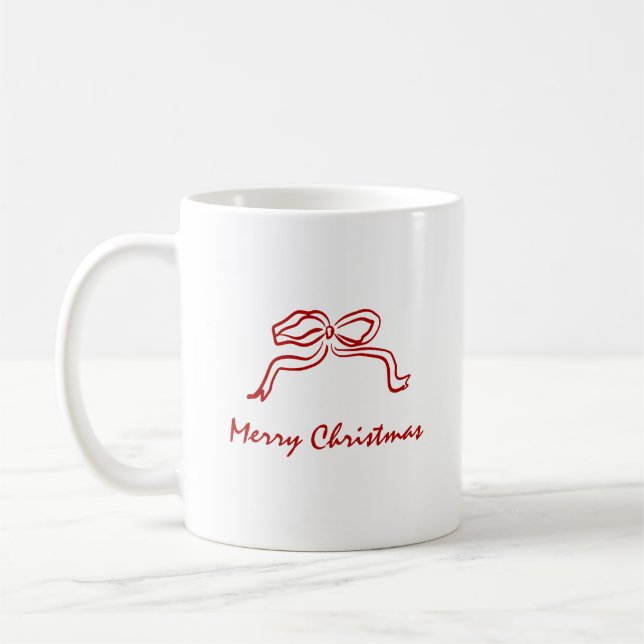 Knot Modern Christmas  Coffee Mug (Left)