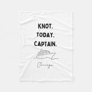 Knot Today Captain Cruise Outfit Chicago Illinois Fleece Blanket