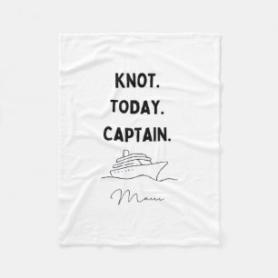 Knot Today Captain Cruise Outfit Maui Hawaii Fleece Blanket