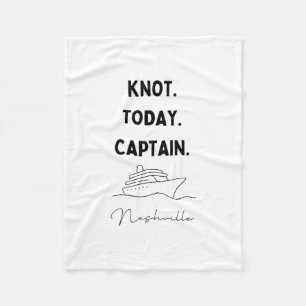 Knot Today Captain Cruise Outfit Nashville Tenness Fleece Blanket