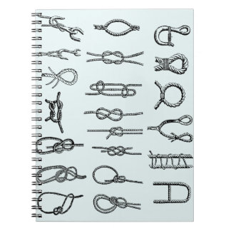 Knots, hitching, secure, ties,  nautical notebook