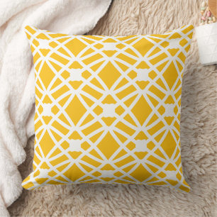 Knots on yellow pattern cushion