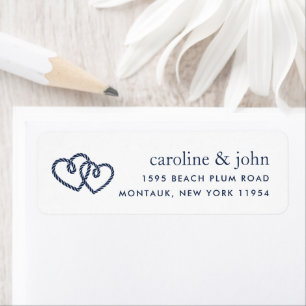 Knotted Hearts Return Address Label