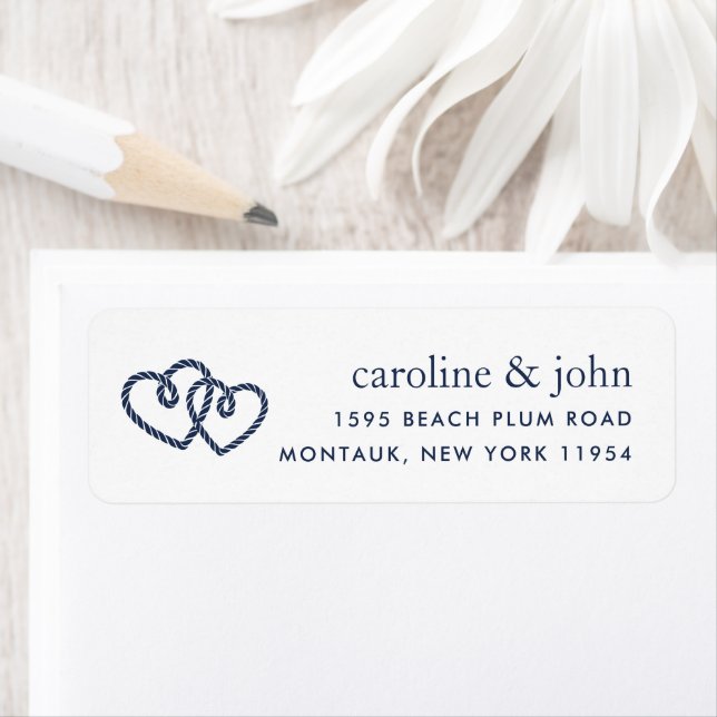 Knotted Hearts Return Address Label (Insitu)
