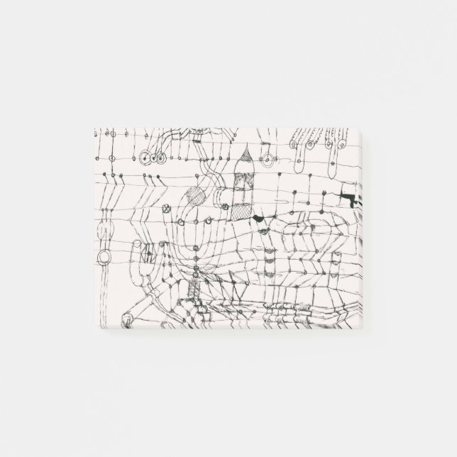 Knotted in the Manner of a Net by paul klee Post-it Notes (Front)