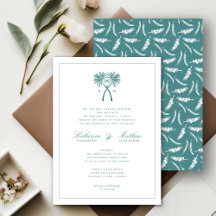 Knotted Palm Trees Tropical Destination Wedding