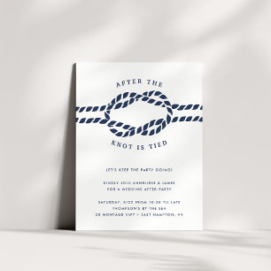 Knotted   Wedding After Party Invitation