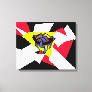 Knotted World Modern Celtic Canvas Print