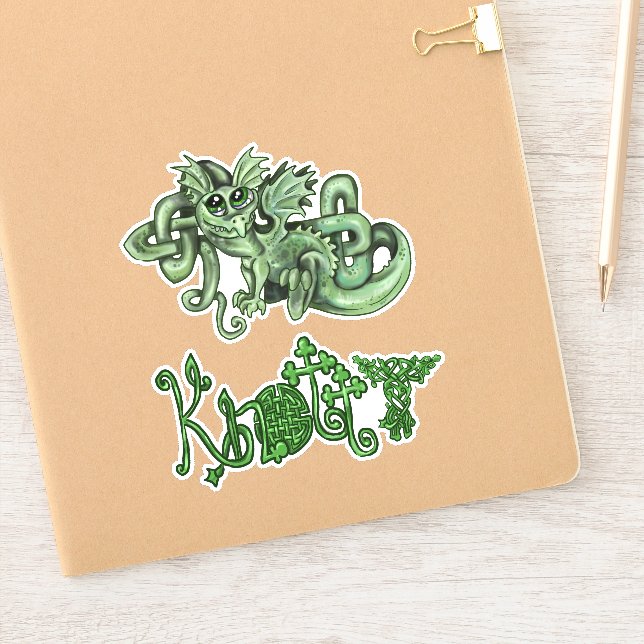 Knotty lil Dragon Celtic knots (Notebook)