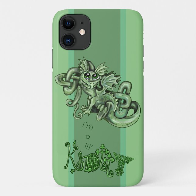Knotty lil Dragon~celtic knots Case-Mate iPhone Case (Back)