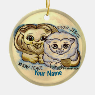 Know Jesus Ceramic Ornament