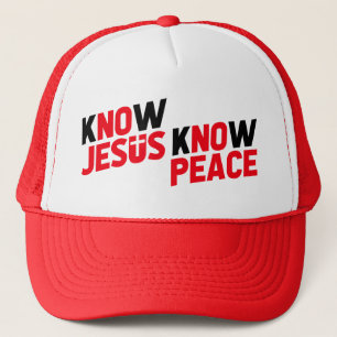 Know Jesus Know Peace Christian Trucker Hat