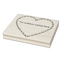 Know Jesus know peace heart frame 2 art stamp