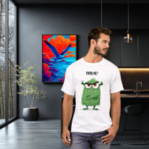 Know Me Funny Grumpy Green Monster Character Gift