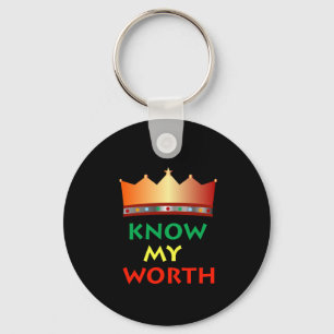 Know My Worth keychain
