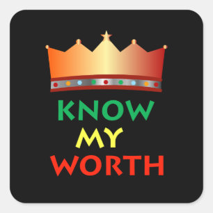 Know My Worth stickers