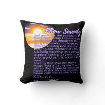 Know Serenity - Blessing Pillow
