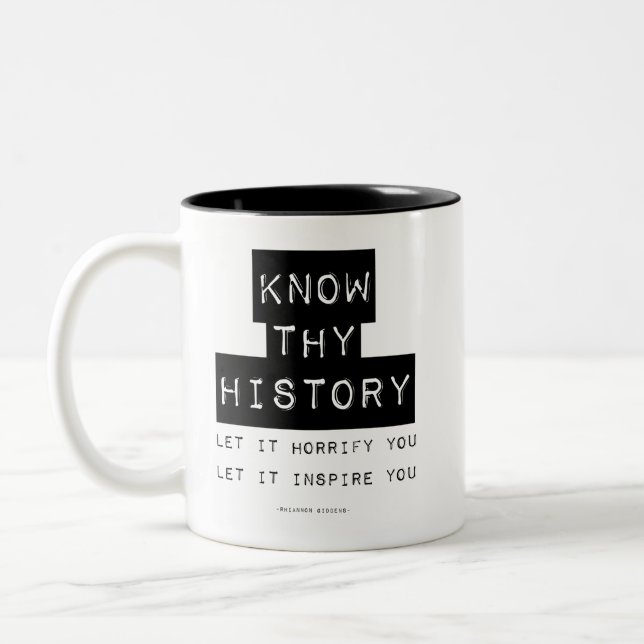 Know Thy History Two-Tone Coffee Mug (Left)