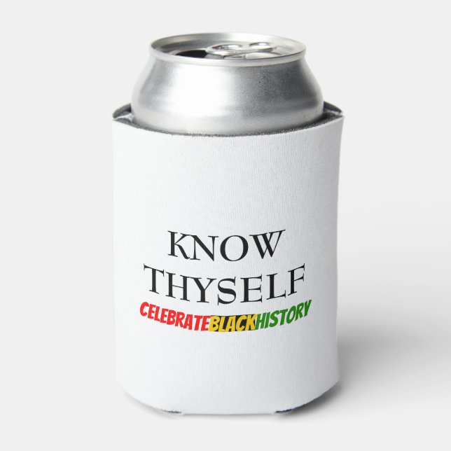 KNOW THYSELF Black History Month Can Cooler (Can Front)