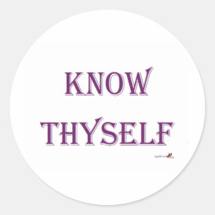Know Thyself Classic Round Sticker
