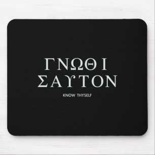 Know Thyself (gnothi Seauton) Long Sleeve Mouse Pad