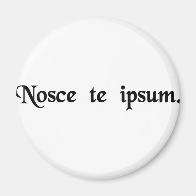 Know thyself. magnet (Front)