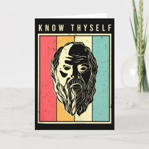 Know Thyself Philosophers Retro Philosophy Tank To Card