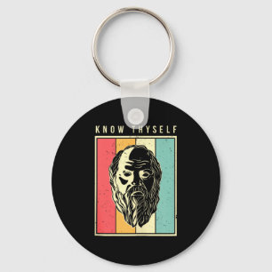 Know Thyself Philosophers Retro Philosophy Tank To Key Ring