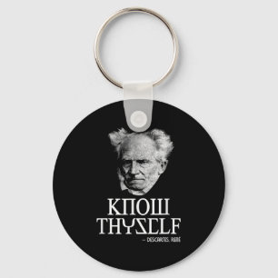 Know Thyself Socrates Descartes Schopenhauer Philo Key Ring