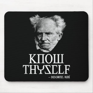 Know Thyself Socrates Descartes Schopenhauer Philo Mouse Pad