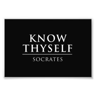 Know Thyself - Socrates Photo Print
