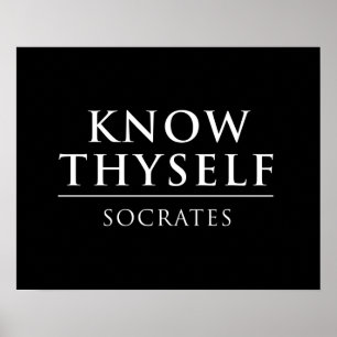 Know Thyself - Socrates Poster
