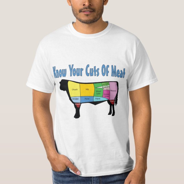Know Your Cuts Of Meat T-Shirt (Front)