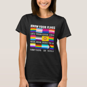 Know Your Flags LGBTQ+ Gay Pride Flag Transgender T-Shirt